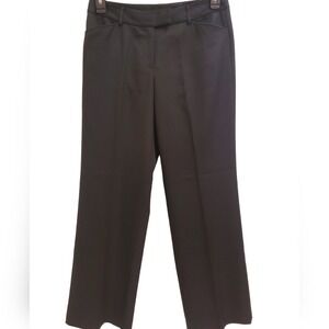 Dress Pants Career Work Office Straight Leg Black